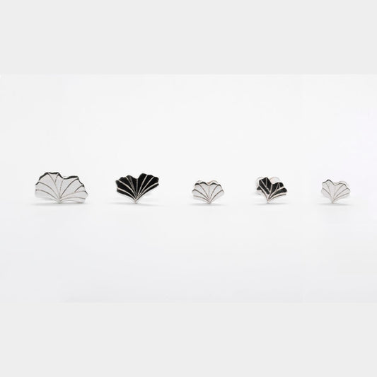 Boucles d’oreilles gingko mini Numéro Trois à Cinq