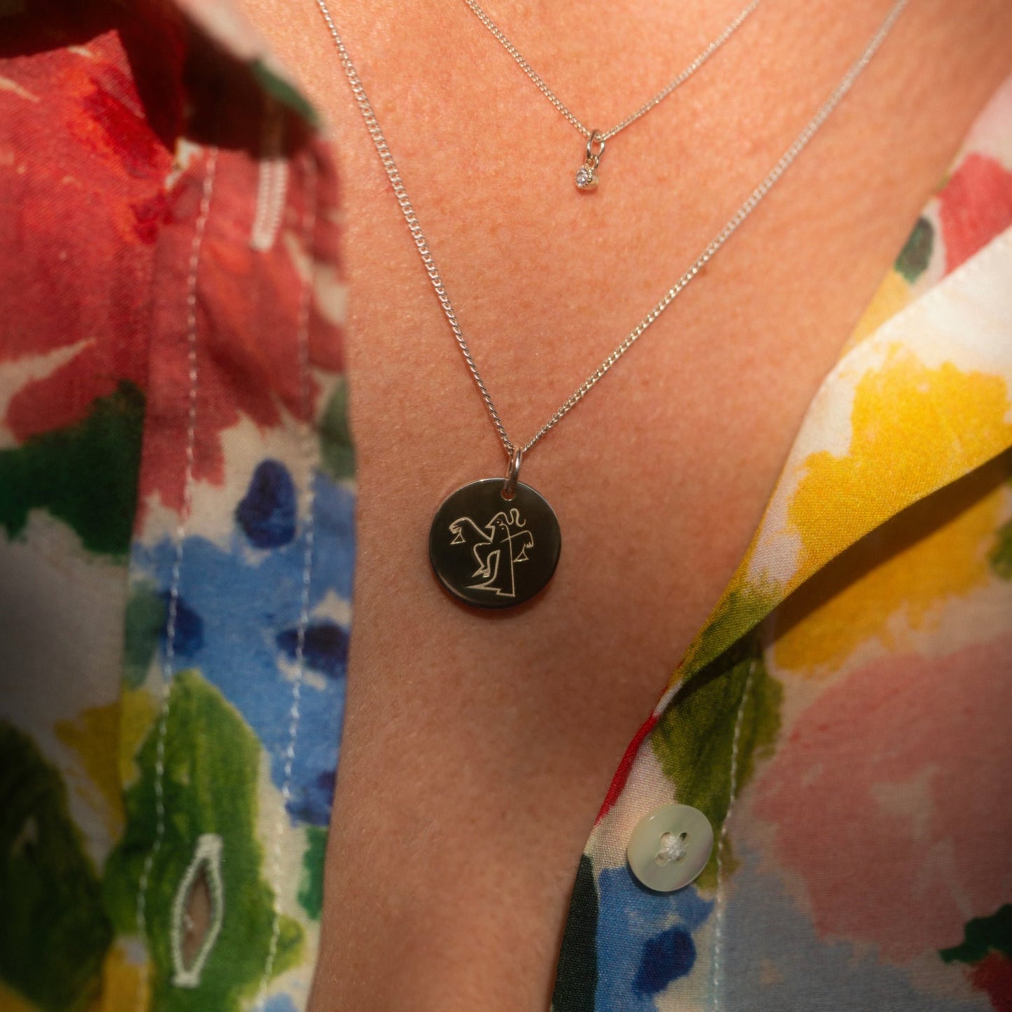 Pendentif Numéro Deux mini - Pierres de naissance