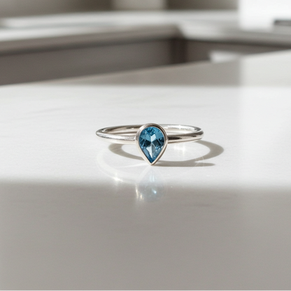 Bague Cynthia argent 925 et topaze