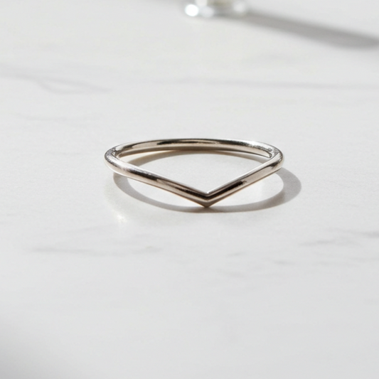 Bague Gwen argent 925 design délicat empilable