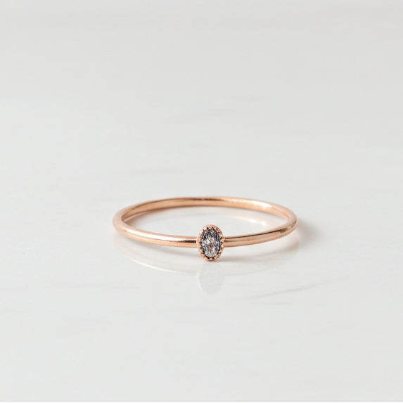 Bague Manon Ovale en or 18K