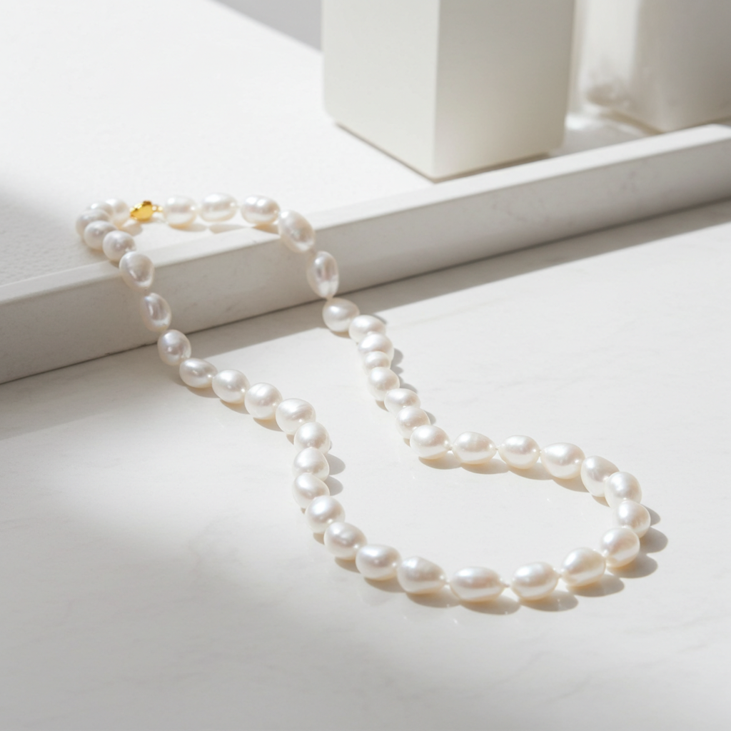 Collier perles baroques eau douce naturelles