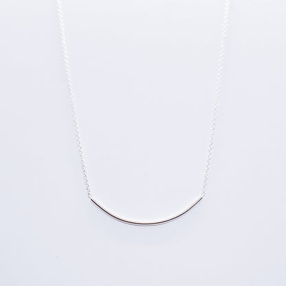 Collier argent 925 minimaliste porté femme