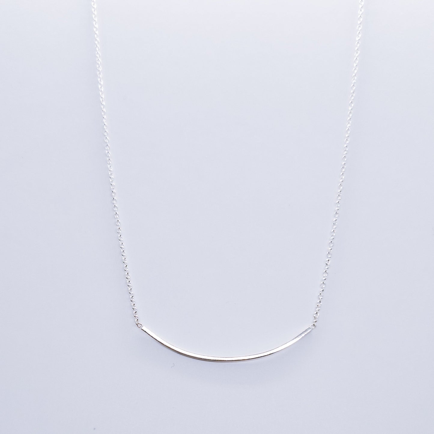 Collier argent 925 minimaliste porté femme