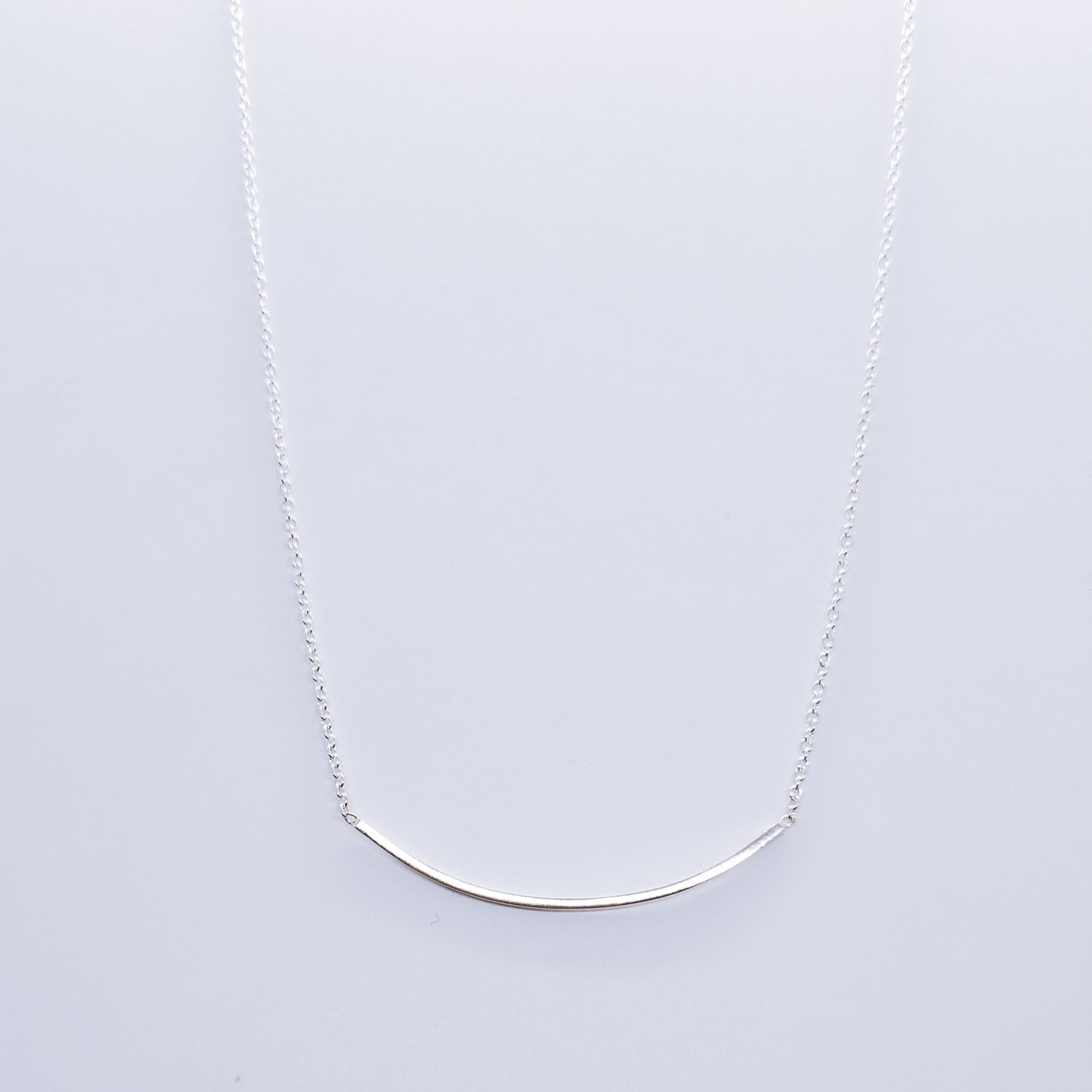 Collier argent 925 minimaliste porté femme