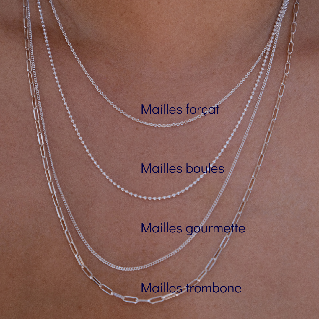 Collier Numéro Deux keshis pétale