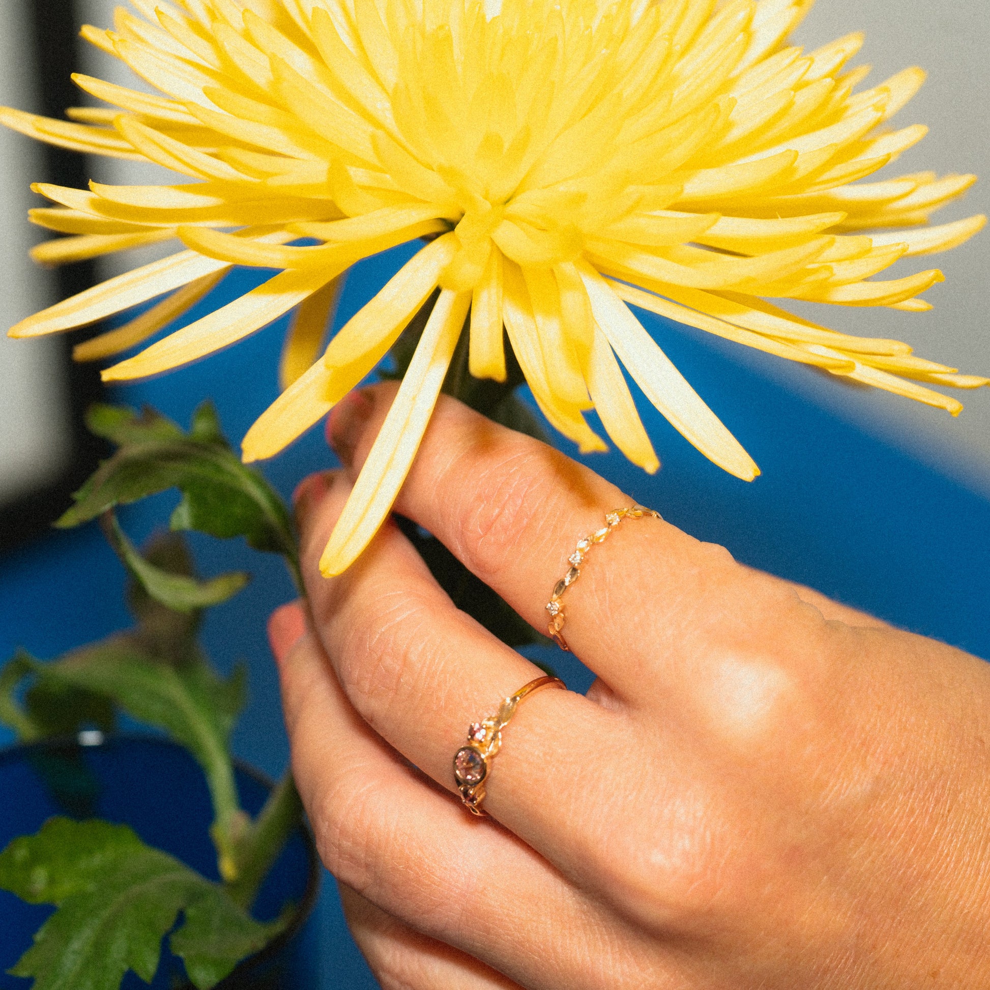 Bague Ariane argent 925 portée main femme