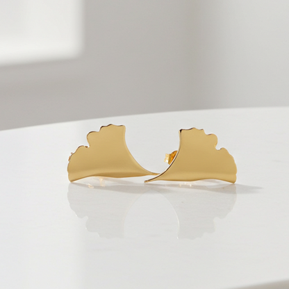 Boucles d’oreilles ginkgo Numéro Deux