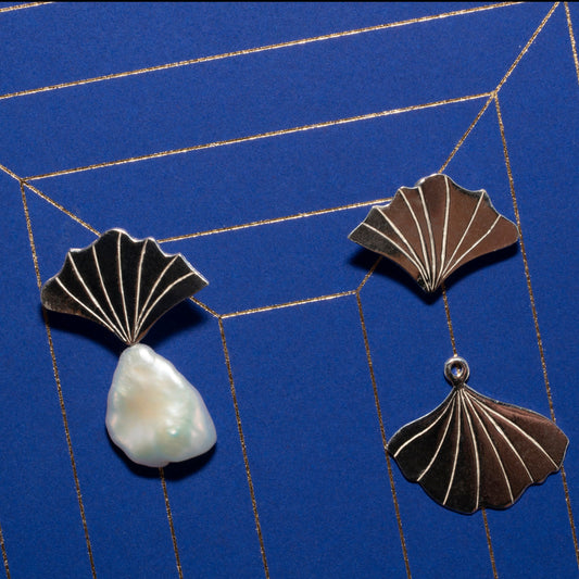 Boucles d'oreilles transformables 3 options difféerentes en argent 925 et perles naturelles