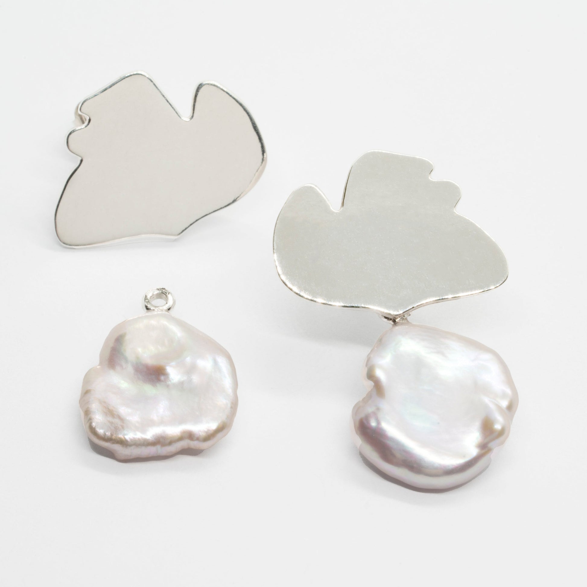 Boucles d'oreilles numero neuf en argent 925 - transformables