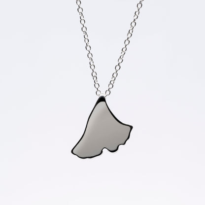 Collier Numéro Un argent 925 feuille ginkgo design intemporel