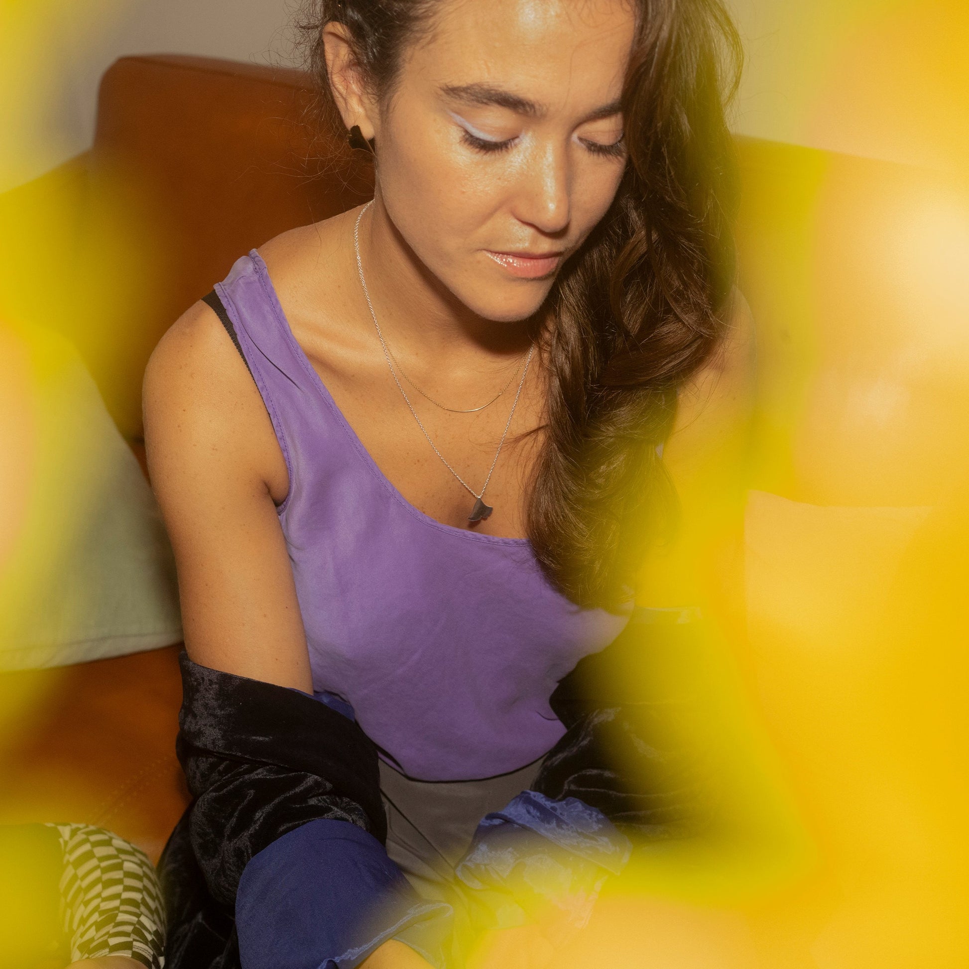 Collier Numéro argent 925 lifestyle porté femme